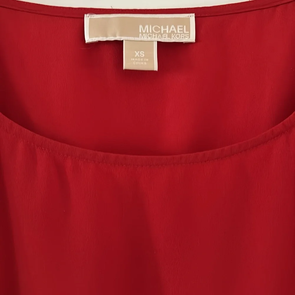 Michael Kors red dress size XS 3/4 sleeves